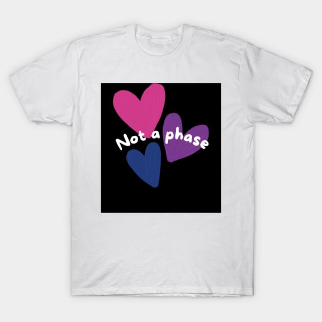 Not a Phase (bi pride) T-Shirt by ThePureAudacity